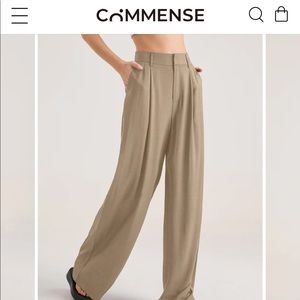 Oversized High Waist Trousers (Khaki)